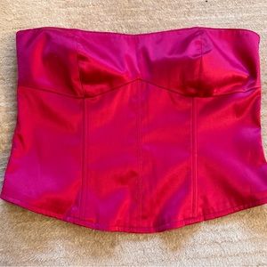 Pink corset top